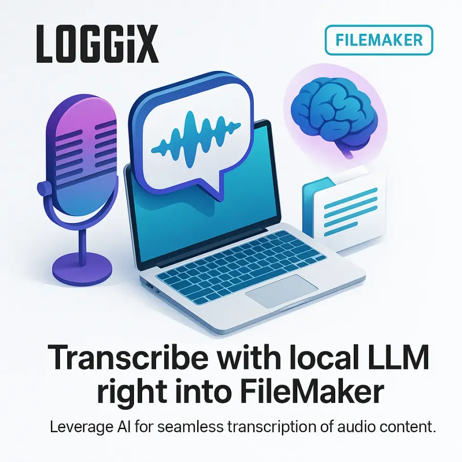 Transcribeer met lokale LLM rechtstreeks in FileMaker
