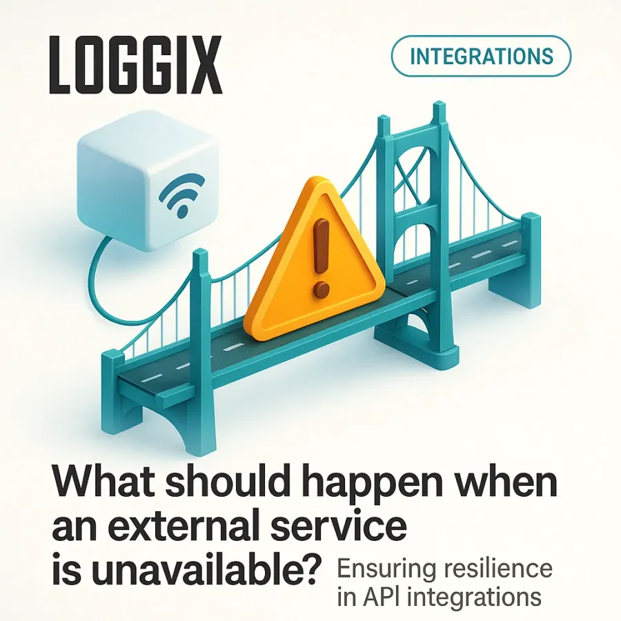 What should happen when an external service is unavailable?