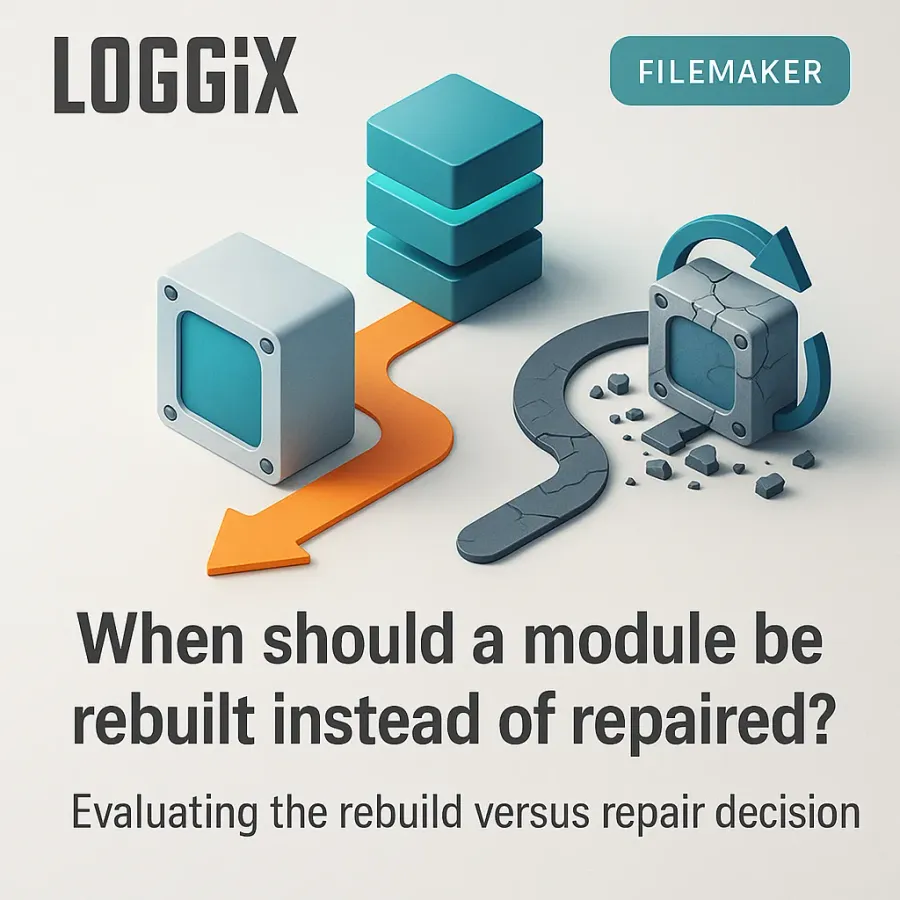 When should a module be rebuilt instead of repaired?