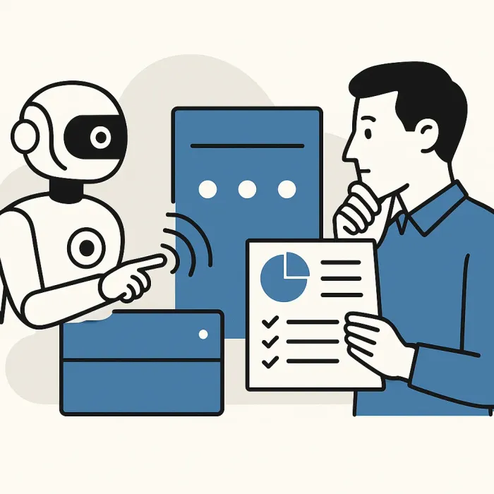 A staging server between an AI agent probing it and a human reviewing a findings report