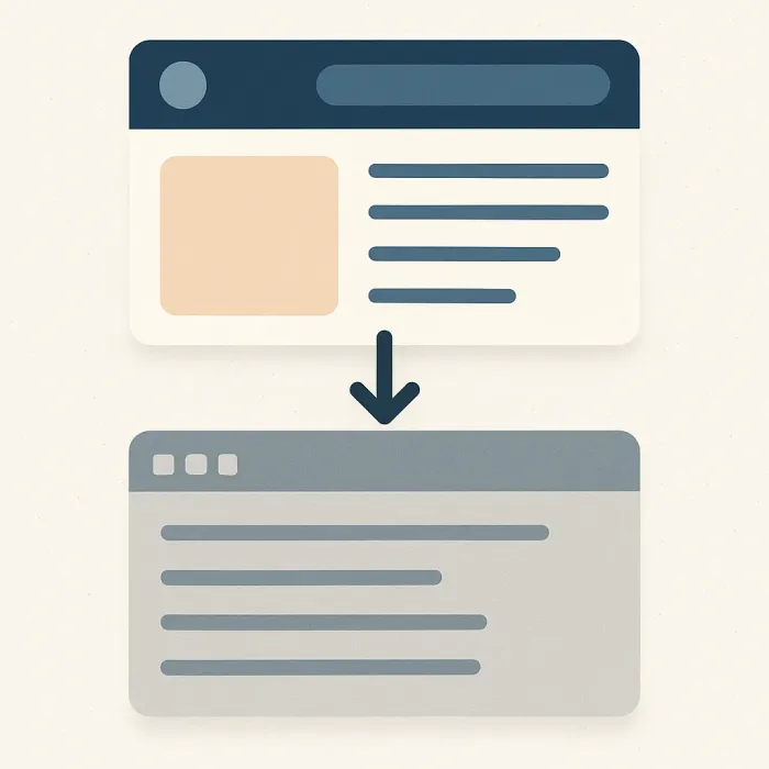 old layered application with core logic preserved and new UI layer on top