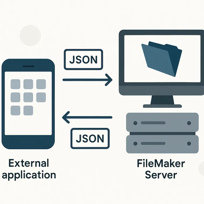 external app sending JSON request to FileMaker Server, response returning