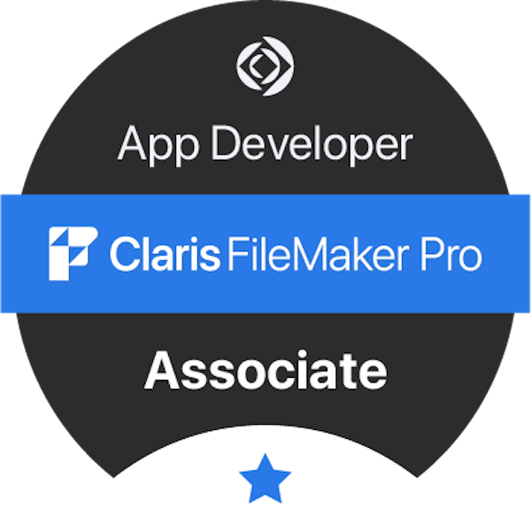 Claris FileMaker Pro App Developer Associate