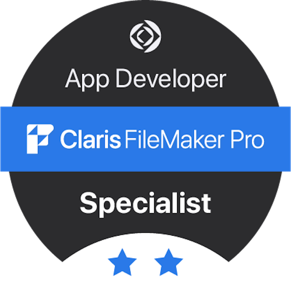Claris FileMaker Pro App Developer Specialist